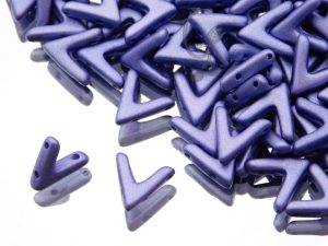 Намистини Ava 10×4 мм Alabaster Satin Metallic Lavender