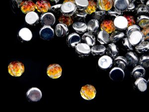 Намистини Baroque Cabochon Duo 7 мм Crystal Backlit Tequila