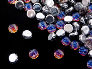 Намистини Baroque Cabochon Duo 7 мм Crystal Backlit Vapor