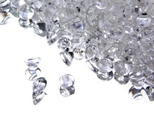 Намистини Button 4 мм Crystal