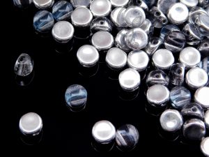 Намистини Cabochon Duo 6 мм Crystal Underlit Periwinkle