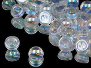 Намистини Dome 12×7 мм Crystal Green Rainbow