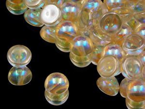 Намистини Dome 12×7 мм Crystal Yellow Rainbow