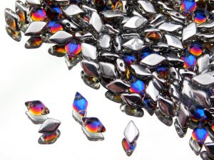 Намистини GemDuo 8×5 мм Crystal Backlit Vapor