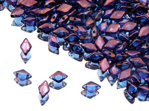 Намистини GemDuo 8×5 мм Crystal Lila Vega Luster