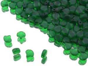 Намистини Ginkgo 7,5 мм Chrysolite Matted