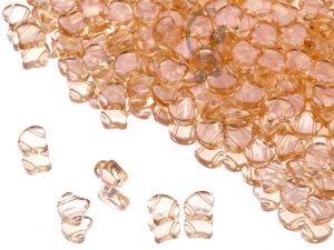 Намистини Ginkgo 7,5 мм Crystal Champagne Luster