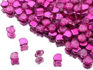 Намистини Ginkgo 7,5 мм Crystal Slushy Bubble Gum