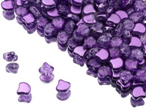 Намистини Ginkgo 7,5 мм Crystal Slushy Purple Grape