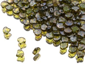 Намистини Ginkgo 7,5 мм Olivine Rembrandt