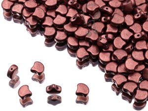 Намистини Ginkgo 7,5 мм Sueded Gold Ash Rose