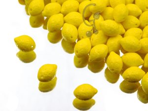 Намистини Лимони 14×10 мм Opaque Yellow