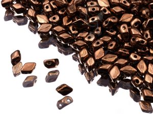 Намистини MiniGemDuo 6×4 мм Jet Bronze