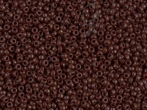 Бісер круглий 15/0 Miyuki Opaque Chocolate (15-409)