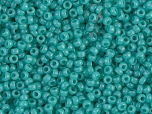 Бісер круглий 15/0 Miyuki Opaque Turquoise Green (15-412)