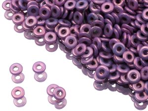 Намистини O bead 4×1 мм Chalk White Lila Vega Luster