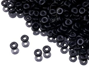 Намистини O bead 4×1 мм Jet