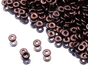 Намистини O bead 4×1 мм Jet Bronze
