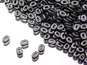 Намистини One Bead 3,5×5 мм Jet Full Chrome