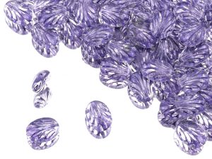 Овальні намистини з орнаментом 17×12 мм Crystal Lavender Finish