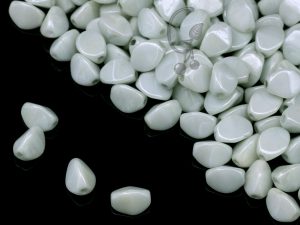 Намистини Pinch 5×3 мм Chalk White Mint Luster