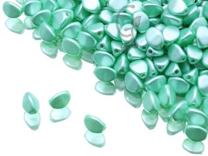 Намистини Pinch 5×3 мм Chalk White Pastel Light Green