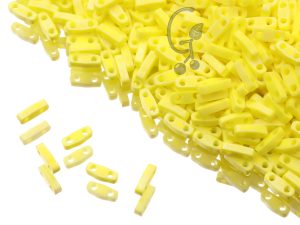 Намистини Miyuki Quarter Tila Opaque Yellow Matted AB (QTL404FR)