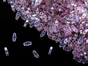 Намистини Miyuki Quarter Tila Transparent Smoky Amethyst AB (QTL256)