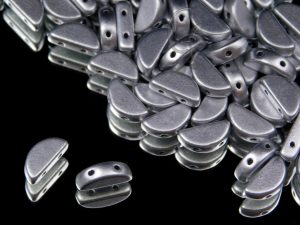 Намистини Semi Circle 10×5 мм Aluminium Silver