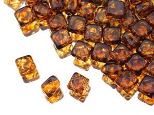 Намистини Silky 6 мм Crystal Dark Travertin