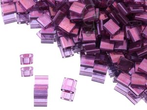 Намистини Miyuki Tila Light Amethyst Gold Luster (TL316)