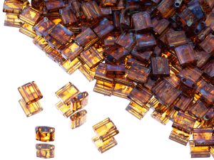 Намистини Miyuki Tila Picasso Transparent Dark Amber (TL4502)