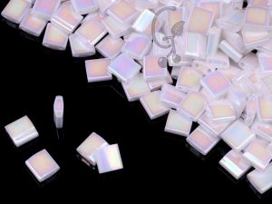 Намистини Miyuki Tila White Pearl AB (TL471)