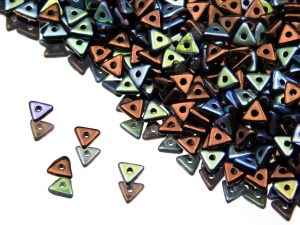 Намистини Tri-bead 4,5 мм Jet Bronze AB