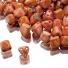 Pyramid Beads Alabaster Travertin Red/Brown