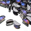 Semi Circle Beads Crystal Volcano