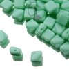 Silky Beads Opaque Turquoise Green