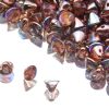 Button Bead Crystal Copper Rainbow