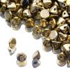 Button Bead Jet Amber Full