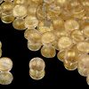 Dome Bead Crystal Etched Gold Picasso