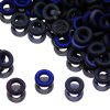Glass Rings 9 mm Jet Azuro Matted