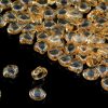 Ginkgo Bead Luster Transparent Champagne