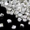 Ginkgo Bead Silver Splash White