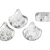 Ginkgo Bead Silver Splash White