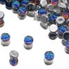 2-hole Baroque Cabochon Backlit Petroleum