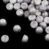 2-hole Cabochon Chalk White Teracota Copper