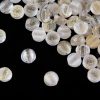 2-hole Cabochon Crystal Etched Gold Picasso