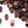 2-hole Cabochon Crystal Underlit Vapor