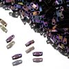 Quarter Tila Beads Metallic Purple Iris