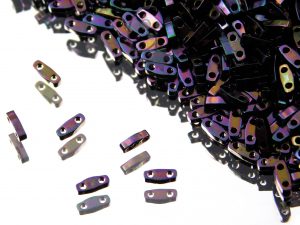 Quarter Tila Beads Metallic Purple Iris